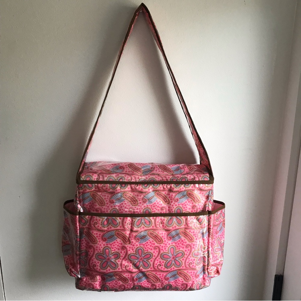 Pink Floral Pattern Shoulder Bag - Picture 2 of 15